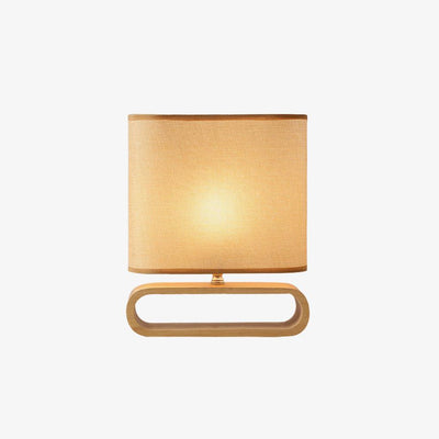 Loop Rustic Wood Table Lamp