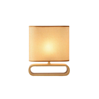 Loop Rustic Wood Table Lamp