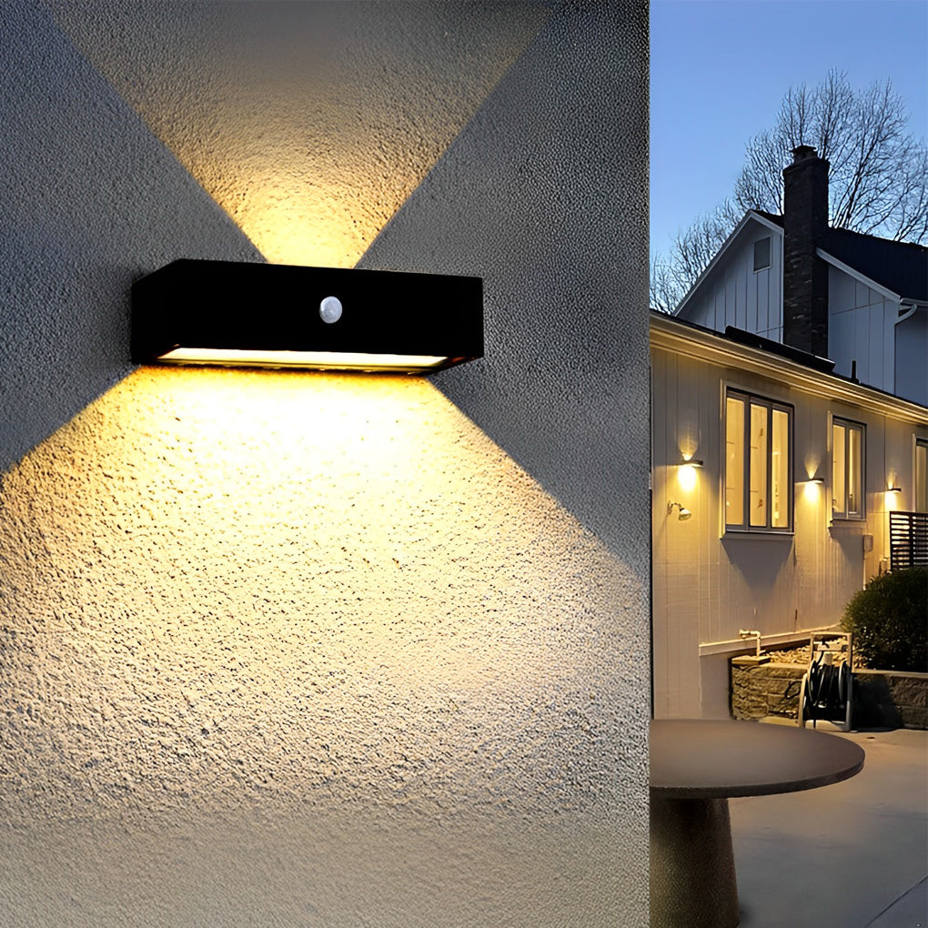 Shan Motion Sensor Modern Metal Outdoor Wall Lamp