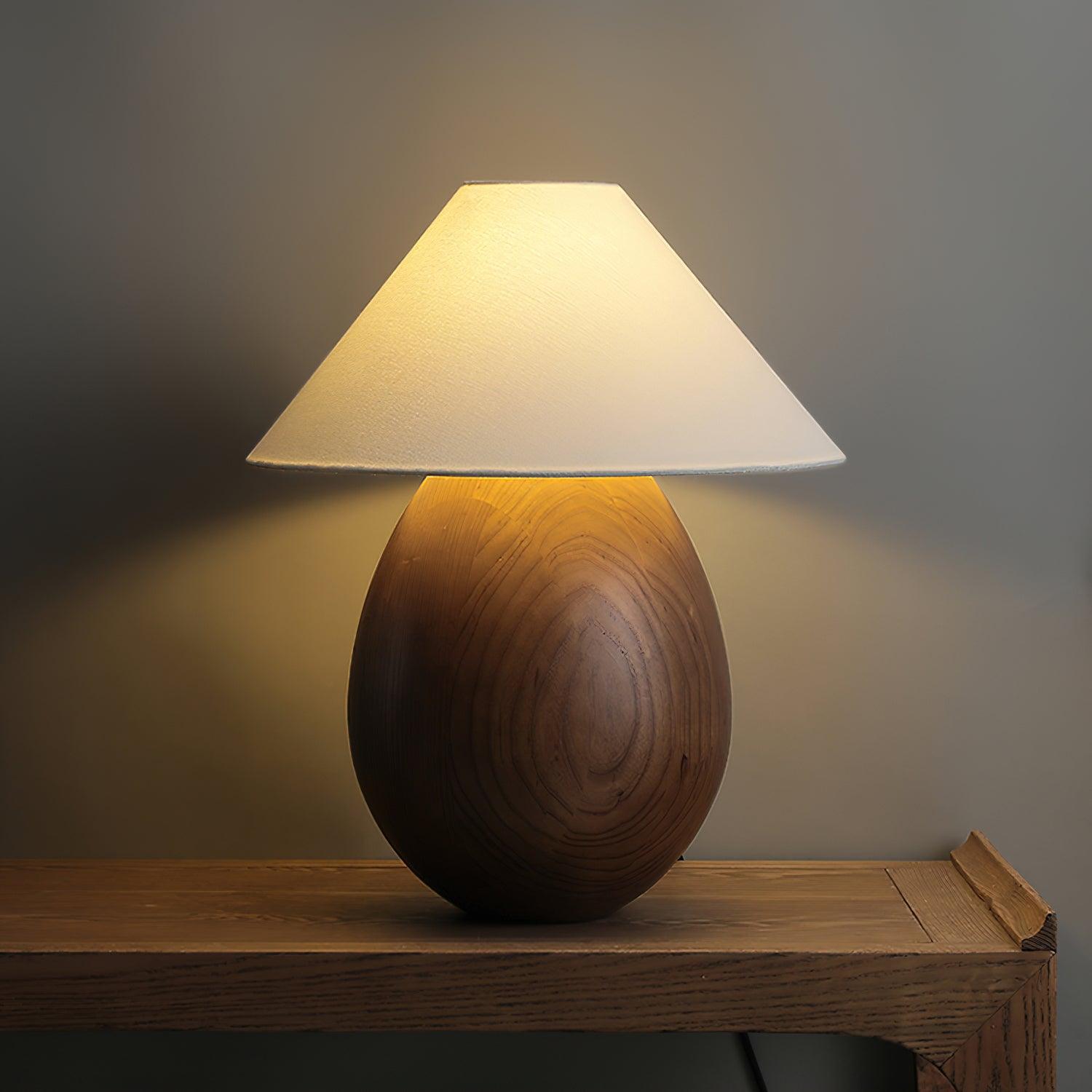 Orbace Wood Natural Table Lamp
