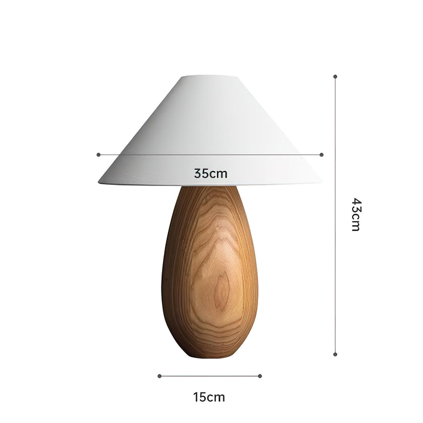 Orbace Wood Natural Table Lamp