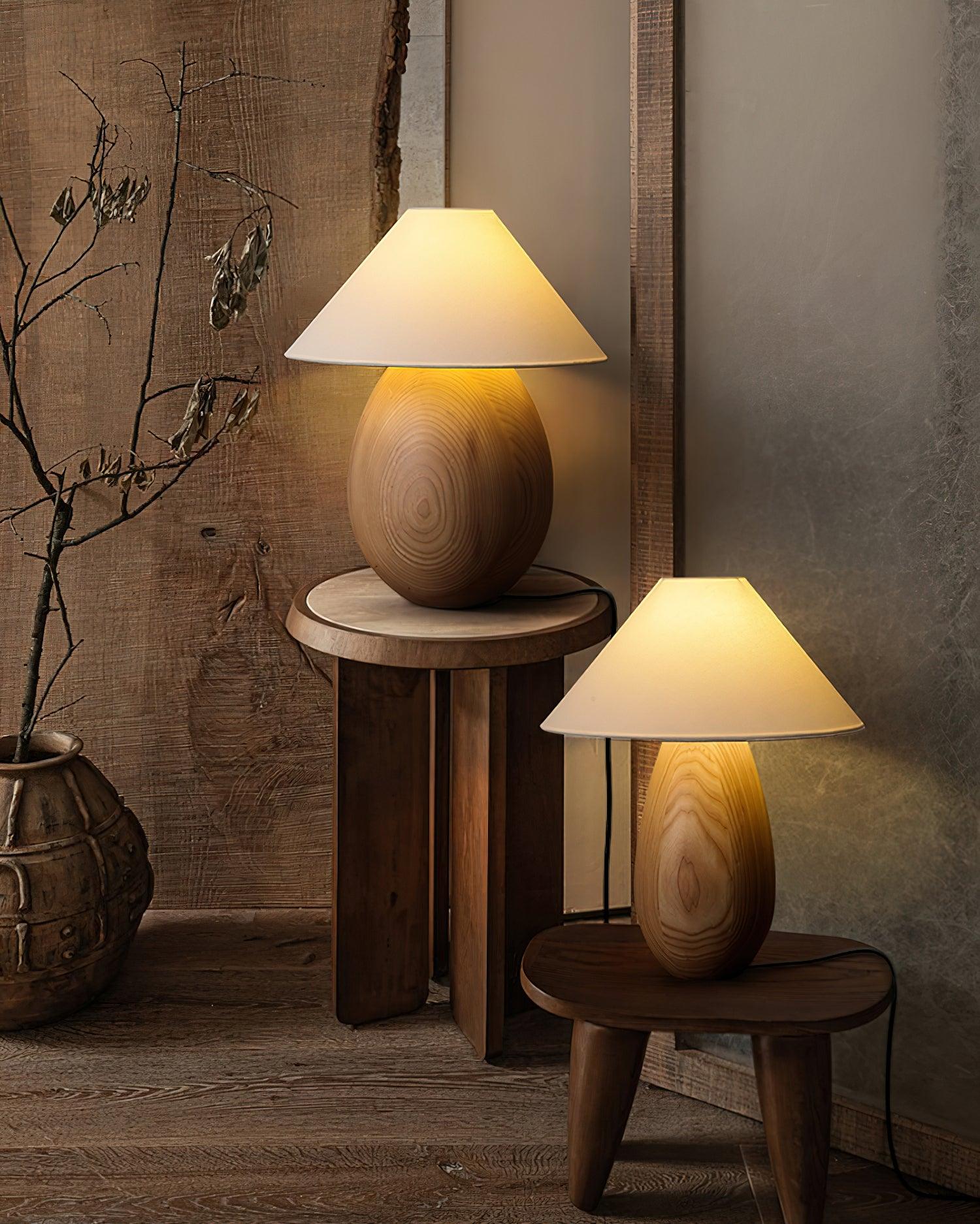 Orbace Wood Natural Table Lamp