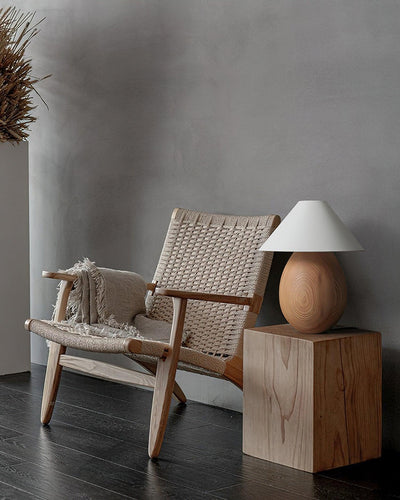 Orbace Wood Natural Table Lamp