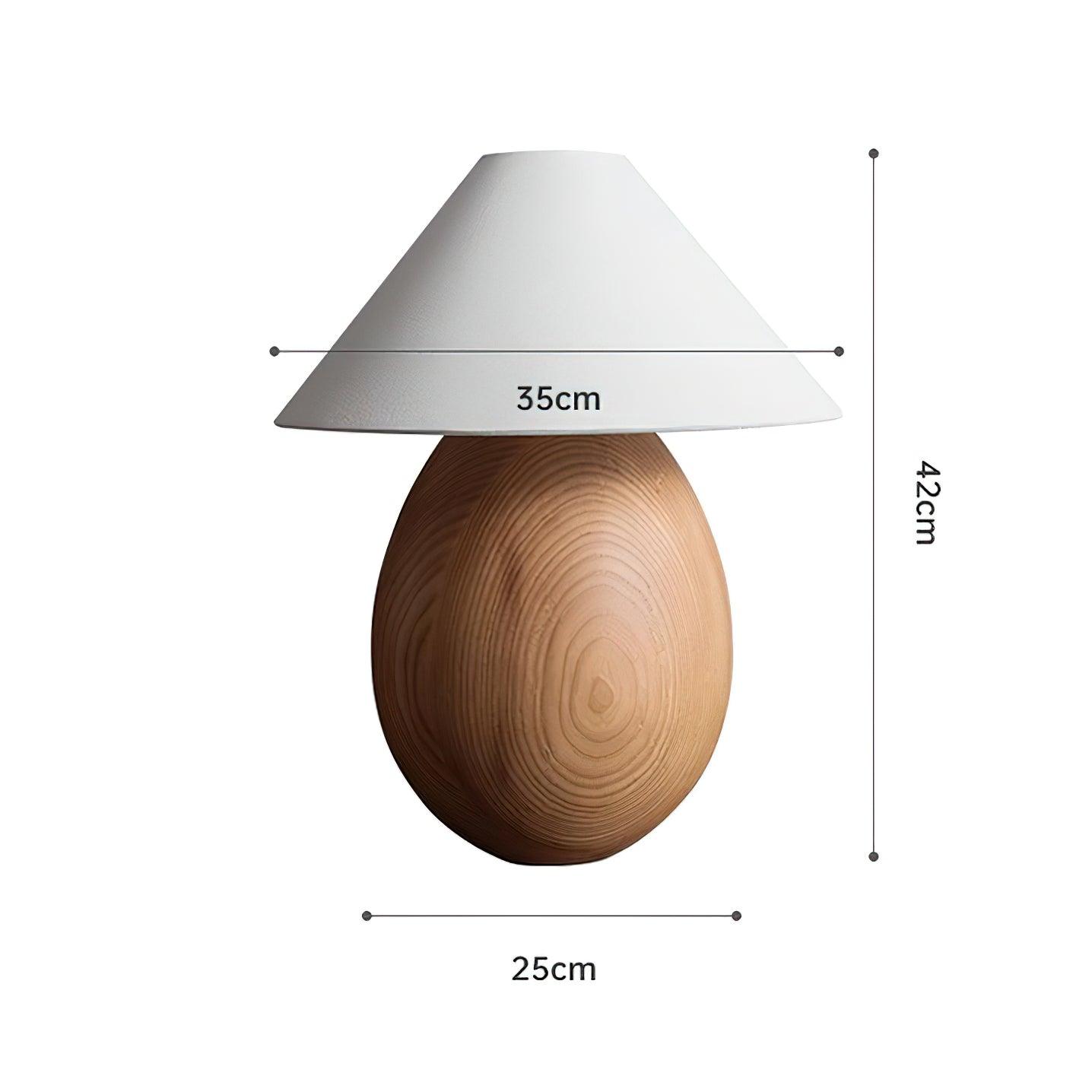 Orbace Wood Natural Table Lamp