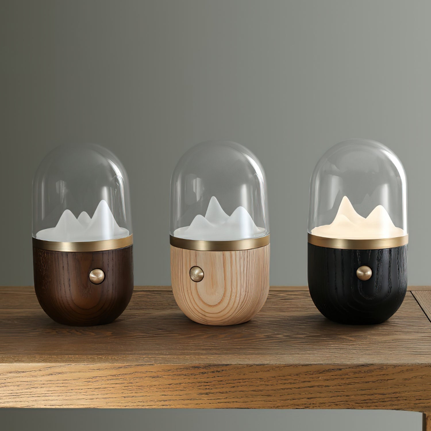 Glacio Mountain Peak Night Table Lamp