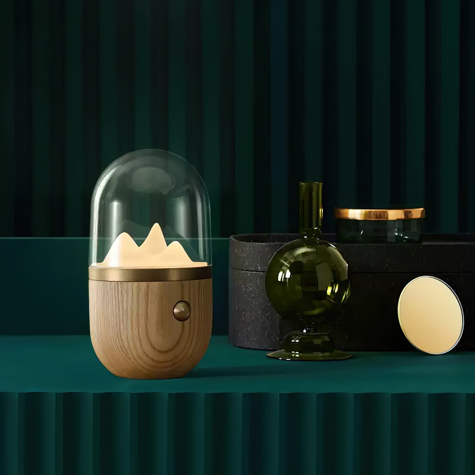 Glacio Mountain Peak Night Table Lamp