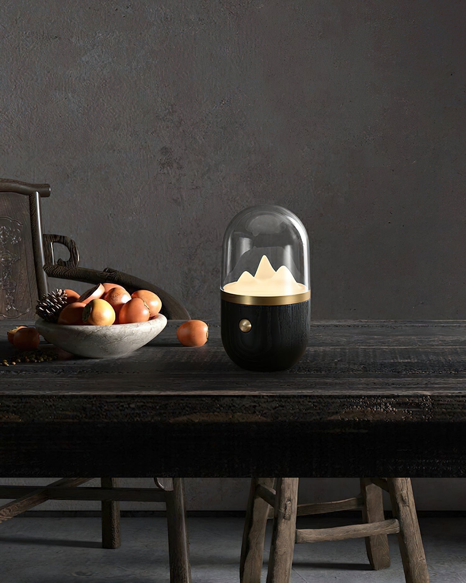 Glacio Mountain Peak Night Table Lamp