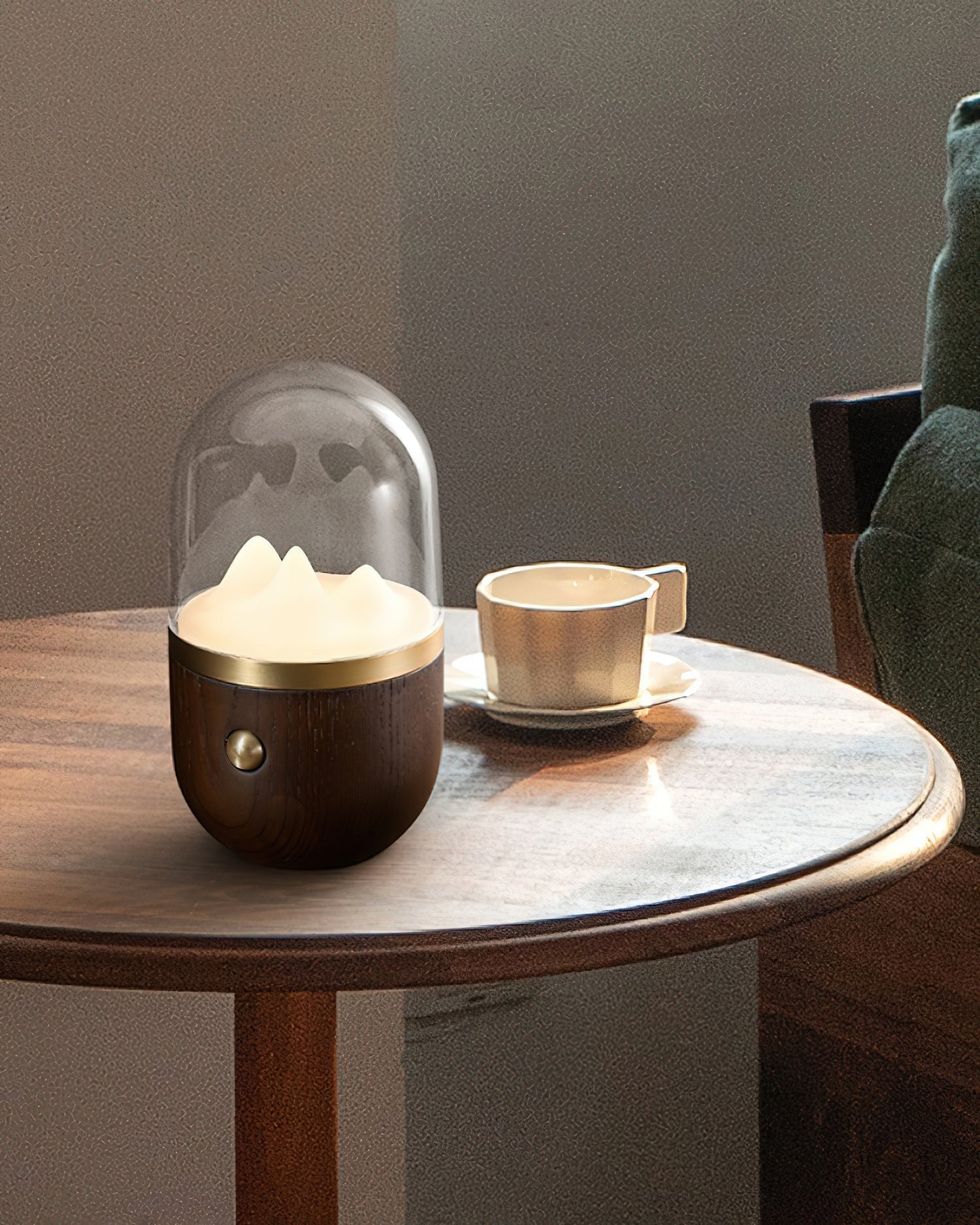 Glacio Mountain Peak Night Table Lamp