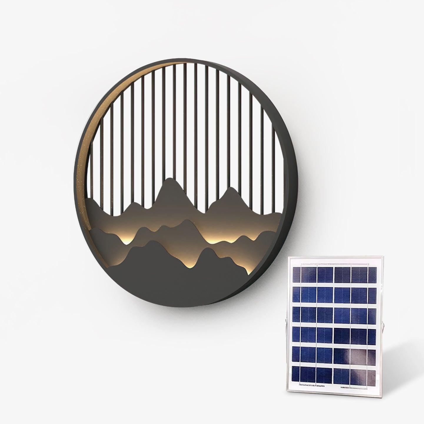 Sumi Mountain Circular Wall Light - Neutral Decor