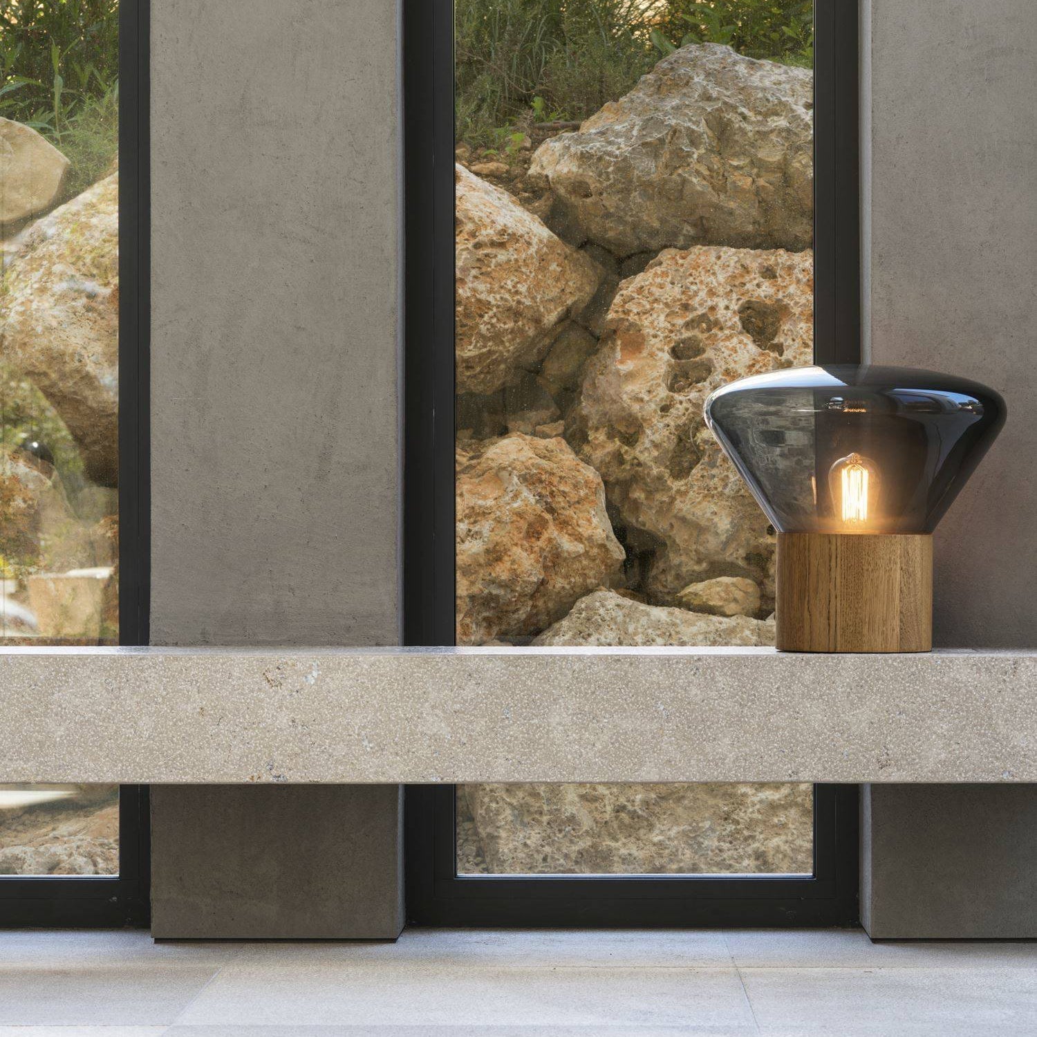 Sylirella Minimalist Wood Table Lamp