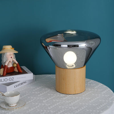 Sylirella Minimalist Wood Table Lamp