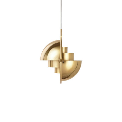 Lustra Pendant Lamp Deformed Ball Golden - Neutral Decor