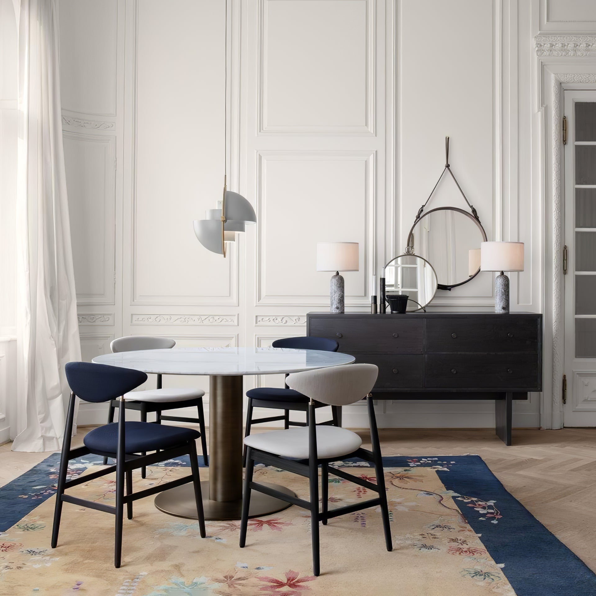 Miruaine Pendant Lamp Deformed Ball Golden
