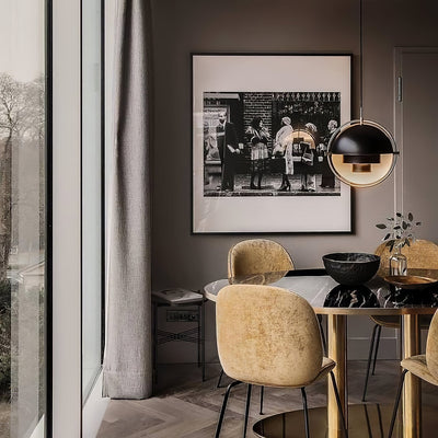 Miruaine Pendant Lamp Deformed Ball Golden