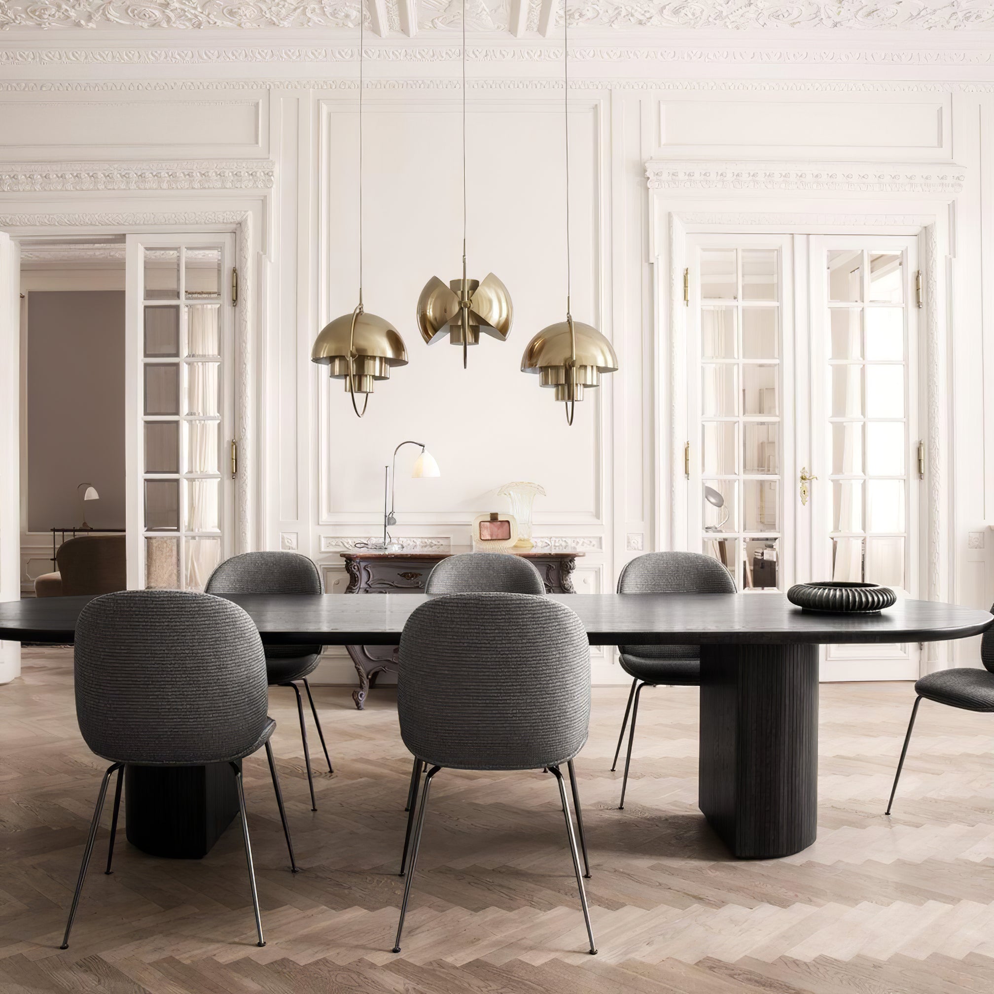 Miruaine Pendant Lamp Deformed Ball Golden
