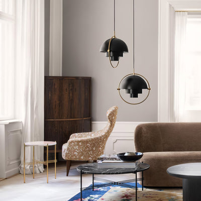 Miruaine Pendant Lamp Deformed Ball Golden