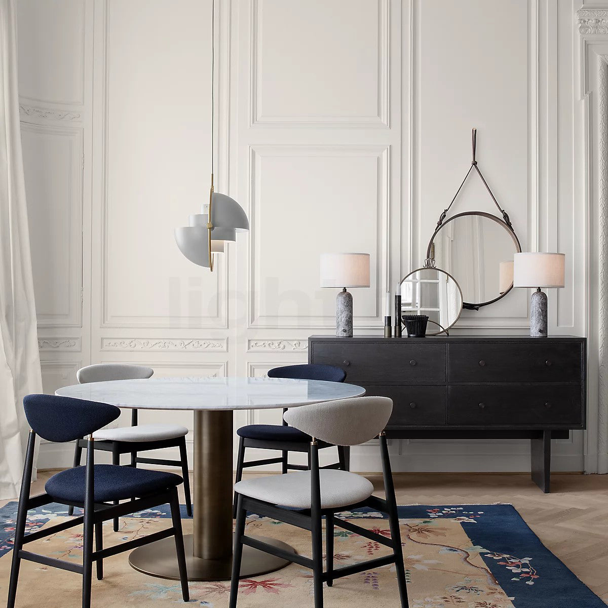 Miruaine Pendant Lamp Deformed Ball Golden