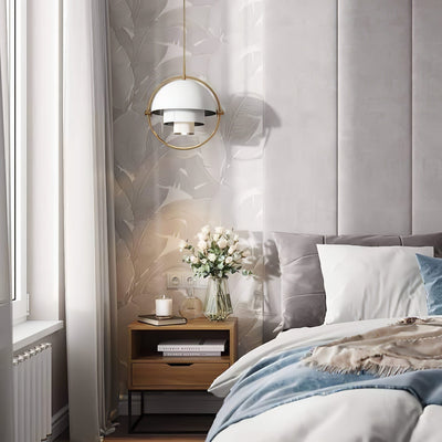 Miruaine Pendant Lamp Deformed Ball Golden