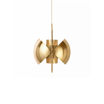 Miruaine Pendant Lamp Deformed Ball Golden