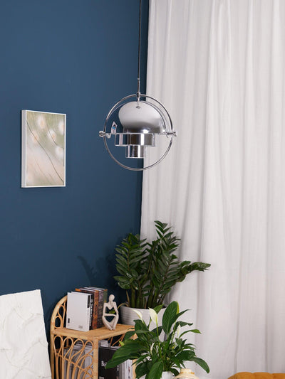 Lustra Pendant Lamp Deformed Ball Golden - Neutral Decor