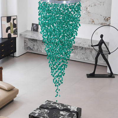 Belora Postmodern Luxury Stone Crystal Chandelier