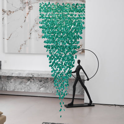 Belora Postmodern Luxury Stone Crystal Chandelier