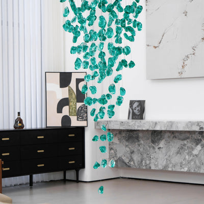 Belora Postmodern Luxury Stone Crystal Chandelier