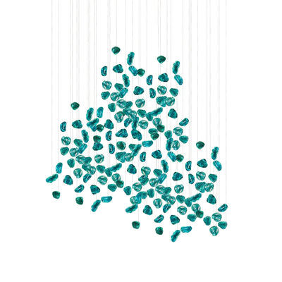 Belora Postmodern Luxury Stone Crystal Chandelier