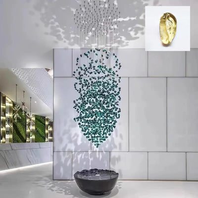 Belora Postmodern Luxury Stone Crystal Chandelier