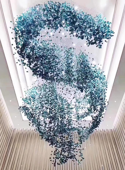 Belora Postmodern Luxury Stone Crystal Chandelier