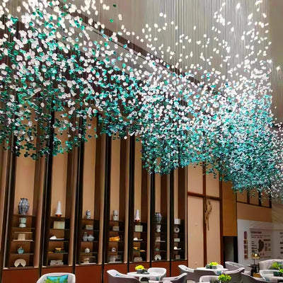 Belora Postmodern Luxury Stone Crystal Chandelier