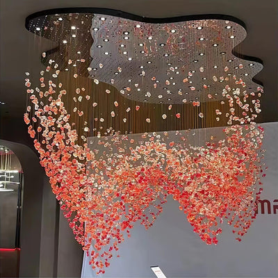 Belora Postmodern Luxury Stone Crystal Chandelier