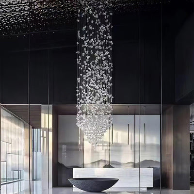 Belora Postmodern Luxury Stone Crystal Chandelier