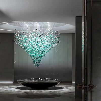 Belora Postmodern Luxury Stone Crystal Chandelier