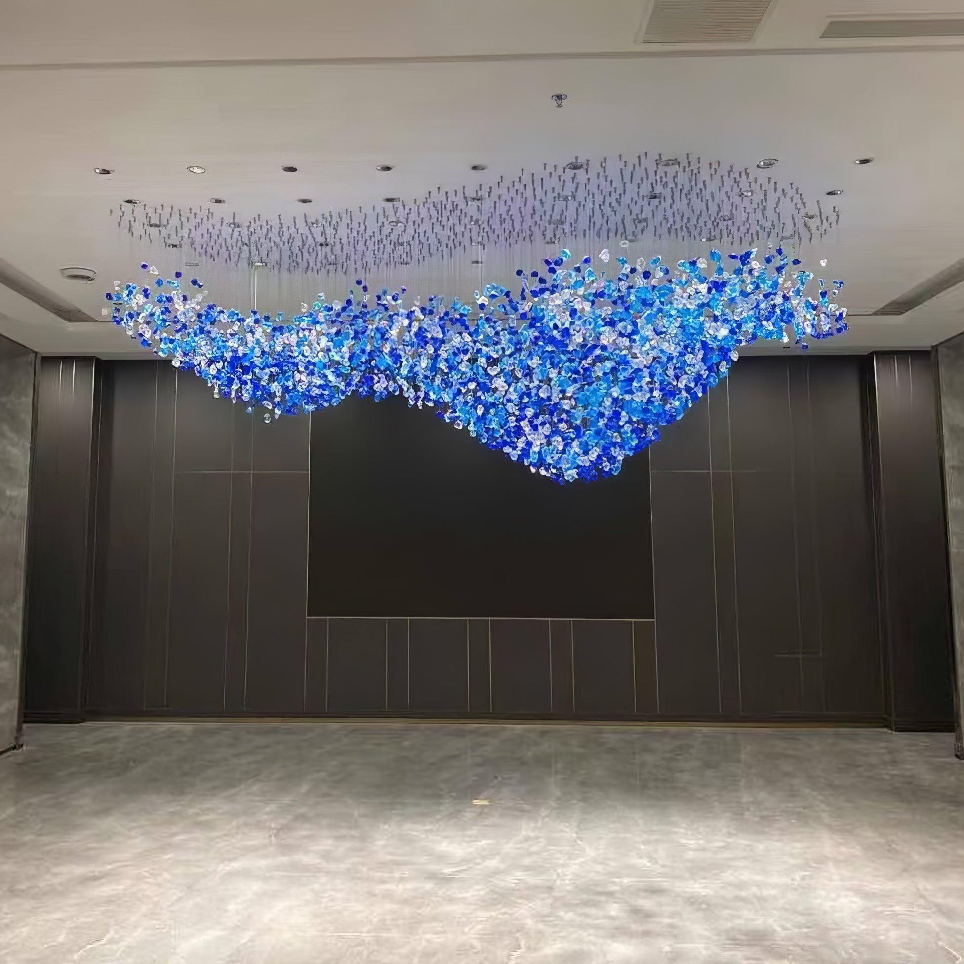 Belora Postmodern Luxury Stone Crystal Chandelier