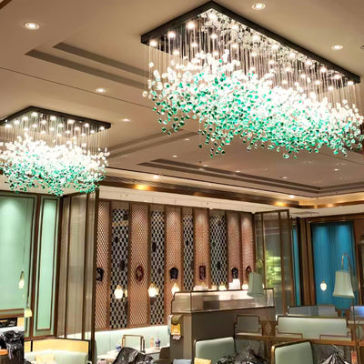 Belora Postmodern Luxury Stone Crystal Chandelier