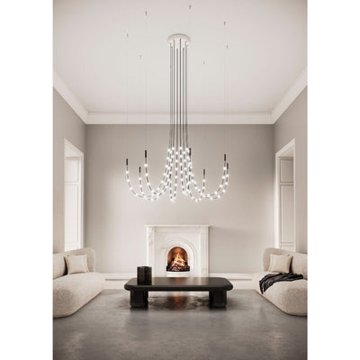Constellation Matrix Cascade Chandelier