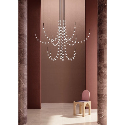 Constellation Matrix Cascade Chandelier