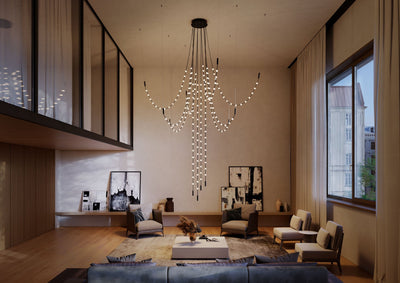 Constellation Matrix Cascade Chandelier