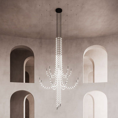 Constellation Matrix Cascade Chandelier