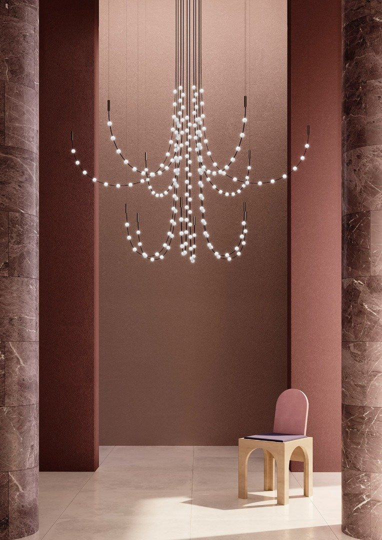 Constellation Matrix Cascade Chandelier