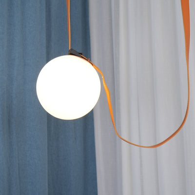 Velinenne Pendant Lamp Leather Belt Glass
