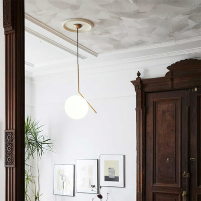 Linea Pendant Light Glass - Neutral Decor