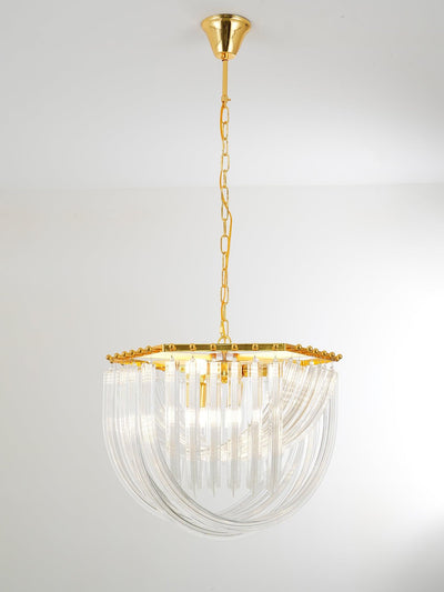 Sylnen Chandelier Clear Curved Tiered
