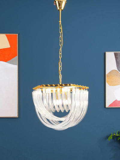 Sylnen Chandelier Clear Curved Tiered