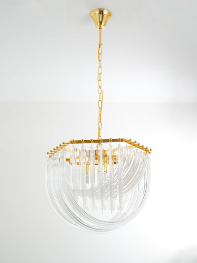 Sylnen Chandelier Clear Curved Tiered