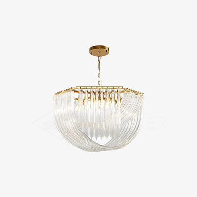 Sylnen Chandelier Clear Curved Tiered
