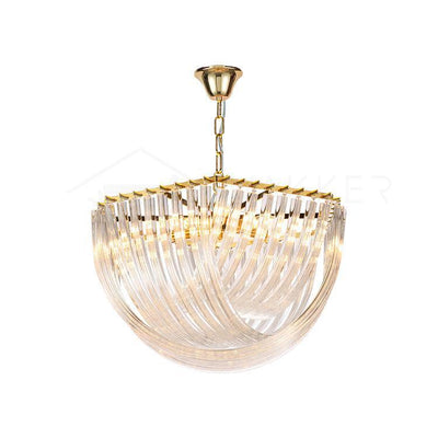 Sylnen Chandelier Clear Curved Tiered
