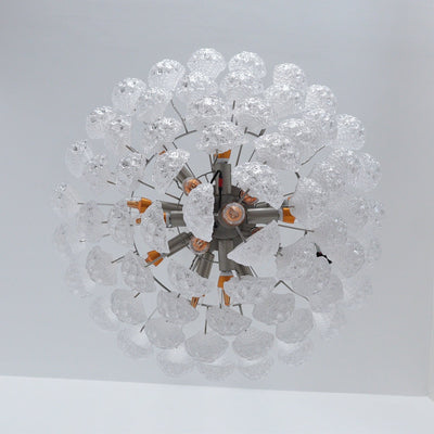 Velerine Chandelier Clear Murano Glass Dewdrop Layered