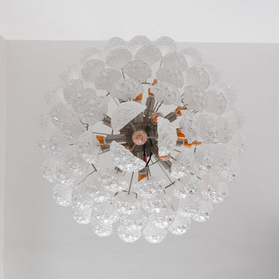 Lioralella Chandelier Clear Droplets Murano Glass Waterfall Diamond